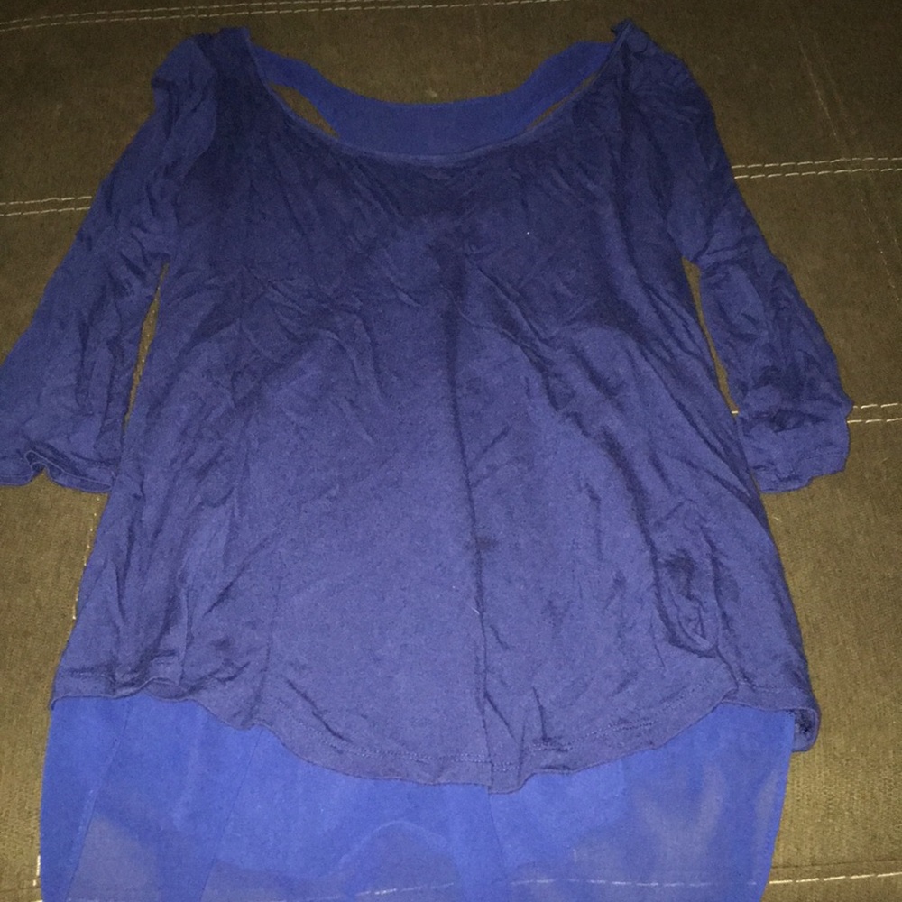 Navy blue casual top